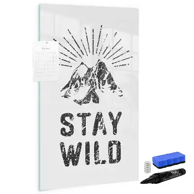 Magnettafel beschreibbar mit Motiv Wilde Berge