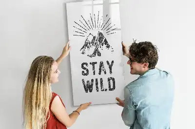 Magnettafel beschreibbar mit Motiv Wilde Berge