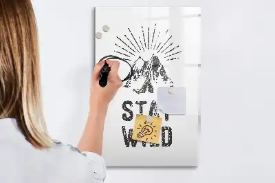 Magnettafel beschreibbar mit Motiv Wilde Berge