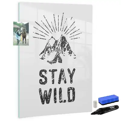 Magnettafel beschreibbar mit Motiv Wilde Berge