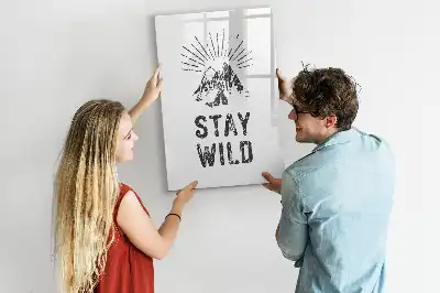 Magnettafel beschreibbar mit Motiv Wilde Berge