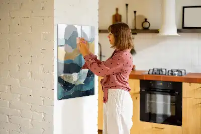 Magnettafel beschreibbar im Design Marmor-Wal
