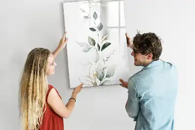 Magnettafel zum Schreiben Motiv Schilfblätter