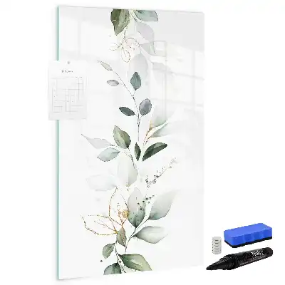 Magnettafel zum Schreiben Motiv Schilfblätter