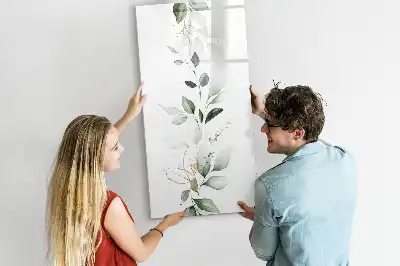 Magnettafel zum Schreiben Motiv Schilfblätter