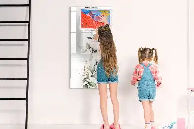Magnettafel zum Schreiben Motiv Schilfblätter