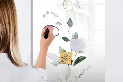 Magnettafel zum Schreiben Motiv Schilfblätter