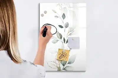 Magnettafel zum Schreiben Motiv Schilfblätter