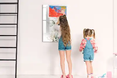 Magnettafel zum Schreiben Motiv Schilfblätter