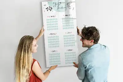 Gewohnheiten-Tracker als beschreibbare Magnettafel