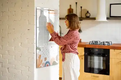 Monatsplaner als magnetische Schreibtafel