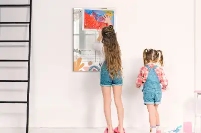 Monatsplaner als magnetische Schreibtafel