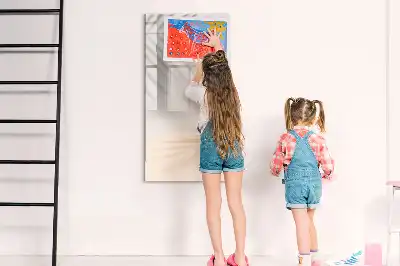 Magnettafel beschreibbar mit Palmenblattschatten Motiv