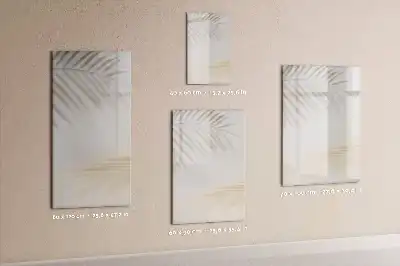 Magnettafel beschreibbar mit Palmenblattschatten Motiv