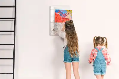 Magnettafel zum Schreiben mit Pfingstrosen-Motiv