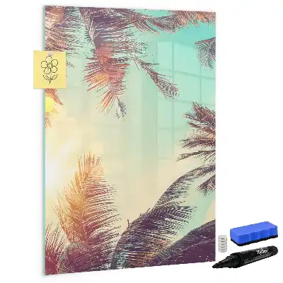 Magnettafel beschreibbar mit Motiv Tropische Palme