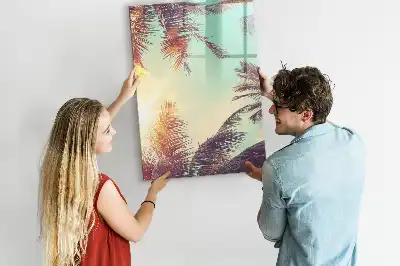 Magnettafel beschreibbar mit Motiv Tropische Palme