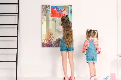 Magnettafel beschreibbar mit Motiv Tropische Palme