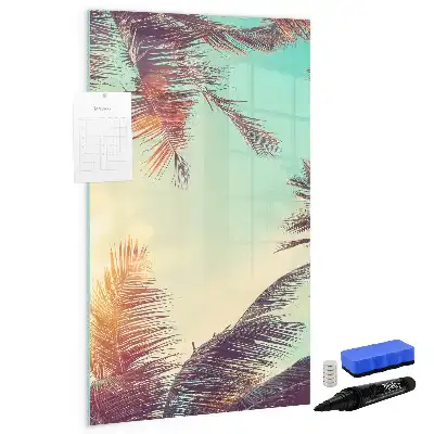 Magnettafel beschreibbar mit Motiv Tropische Palme