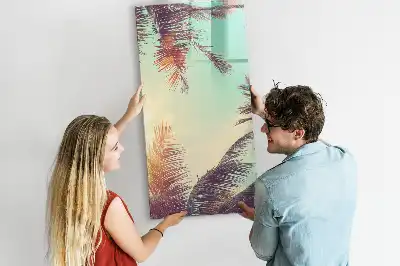 Magnettafel beschreibbar mit Motiv Tropische Palme