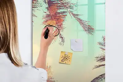 Magnettafel beschreibbar mit Motiv Tropische Palme