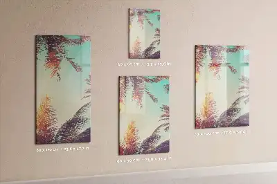 Magnettafel beschreibbar mit Motiv Tropische Palme