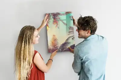 Magnettafel beschreibbar mit Motiv Tropische Palme