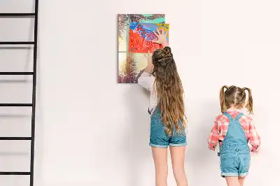Magnettafel beschreibbar mit Motiv Tropische Palme
