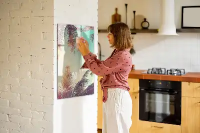 Magnettafel beschreibbar mit Motiv Tropische Palme