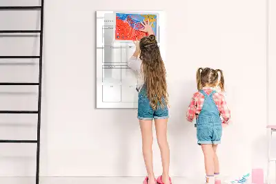 Magnettafel zum Schreiben für Monatsziele