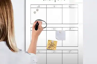 Magnettafel zum Schreiben für Monatsziele