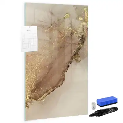 Magnettafel beschreibbar in glänzender Marmor-Optik