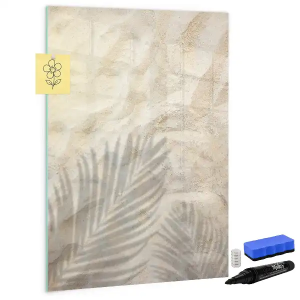 Magnettafel zum Schreiben mit Sommermotiv Sand am Strand