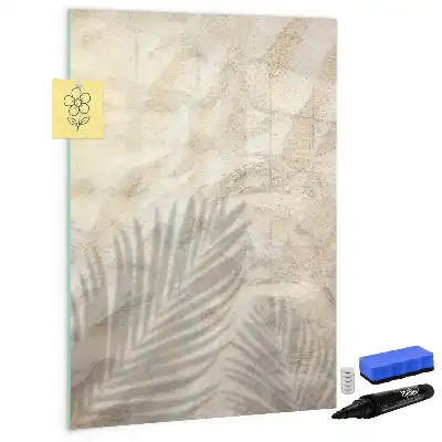Magnettafel zum Schreiben mit Sommermotiv Sand am Strand