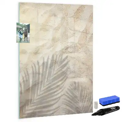 Magnettafel zum Schreiben mit Sommermotiv Sand am Strand