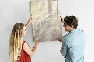 Magnettafel zum Schreiben mit Sommermotiv Sand am Strand