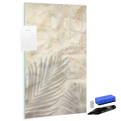 Magnettafel zum Schreiben mit Sommermotiv Sand am Strand