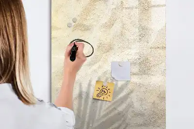 Magnettafel zum Schreiben mit Sommermotiv Sand am Strand