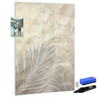 Magnettafel zum Schreiben mit Sommermotiv Sand am Strand