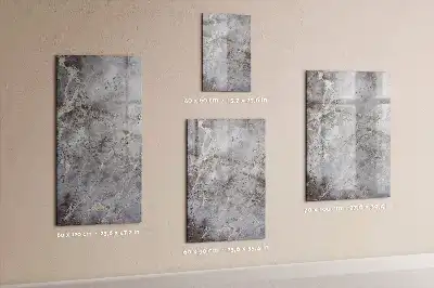 Beschreibbare Magnettafel in dunkler Marmoroptik