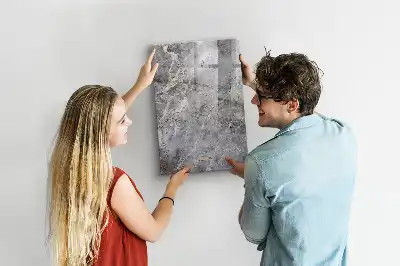 Beschreibbare Magnettafel in dunkler Marmoroptik