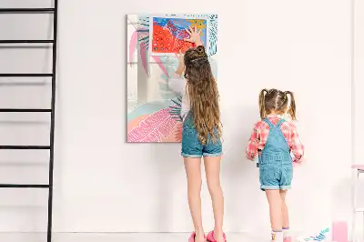 Magnettafel zum Schreiben in Pastellfarben