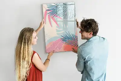 Magnettafel zum Schreiben in Pastellfarben