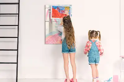 Magnettafel zum Schreiben in Pastellfarben