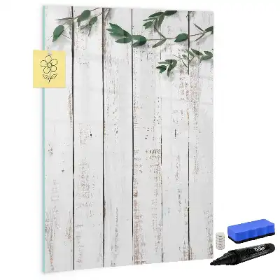 Holzpaneel beschreibbare Magnettafel