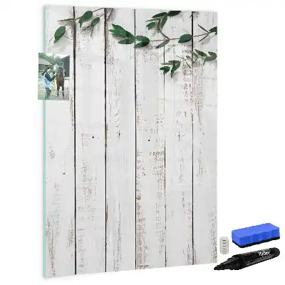 Holzpaneel beschreibbare Magnettafel