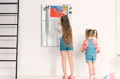 Holzpaneel beschreibbare Magnettafel