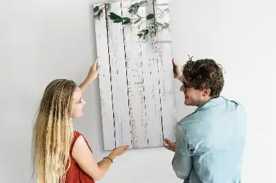Holzpaneel beschreibbare Magnettafel