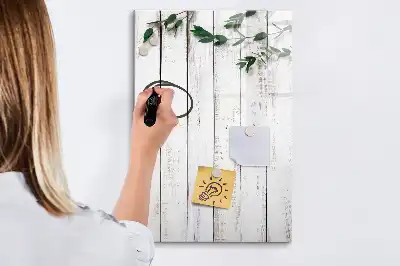Holzpaneel beschreibbare Magnettafel