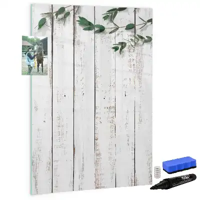 Holzpaneel beschreibbare Magnettafel
